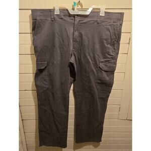 Lee Pants Mens 42x30 Extreme Comfort MVP Straight Fit Cargo Utility Gray Casual